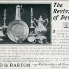 1905 Reed & Barton Goldsmiths Silversmiths Taunton MA Massachusetts Early 1900's Magazine Ad Advert