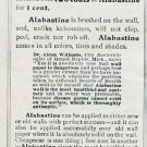 1905 Alabastine Company Grand Rapids MI NYC Wall Tint Early 1900's Vintage Print Ad Advert