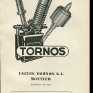Vintage 1947 Usines Tornos S.A. Moutier Switzerland Swiss Print Ad Publicite Suisse