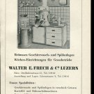 Vintage 1947 Walter E Frech & Co Luzern Swiss Print Ad Publicite Suisse Schweiz Suiza