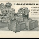 Vintage 1947 Maag Zahnrader AG Zurich Swiss Print Ad Publicite Suisse Schweiz Zahnrad