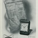 Vintage 1947 Angelus Clock Company Pendulettes Reveils Publicite Advert Swiss Magazine Ad