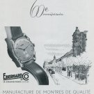 Vintage 1947 Eberhard & Co Watch Company 60th Anniversary Swiss Ad Advert Publicite Suisse Montres