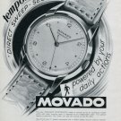 Vintage 1947 Movado Tempomatic Watch Advert Publicite Suisse Montres Swiss Magazine Ad