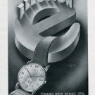 Vintage 1947 Election Grand Prix Watch Advert Publicite Suisse Montres Swiss Print Ad