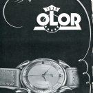 Vintage 1947 Olor Watch Company Montres Olor SA Suisse Publicite Swiss Print Ad