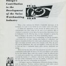 Vintage 1948 Omega Watch Company 100 Years Contribution to Development of Swiss Watchmaking Industry