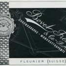 Vintage 1945 Bovet Freres & Co SA Watch Co Switzerland Swiss Print Ad Suisse Publicite Montres