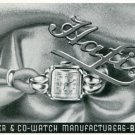 Vintage 1945 Hafis F Suter & Co Watch Manufacturers Switzerland Swiss Print Ad Suisse Publicite