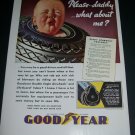 Vintage 1936 Goodyear Tires Double Eagle Airwheels Lifeguard Tubes Rubber 1930s Print Ad Advert Vintage 1936 Goodyear Tires Double Eagle Airwheels Lifeguard Tubes Rubber 1930s Print Ad Advert