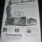 Vintage 1943 Celotex Corp Chicago Tomorrow's Miracle Home WW2 WWII War Bonds Print Ad Advert Vintage 1943 Celotex Corp Chicago Tomorrow's Miracle Home WW2 WWII War Bonds Print Ad Advert