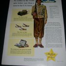 Vintage 1943 Armour and Company U.S. Army No Soldier Gets Better Care WW2 WWII Print Ad Advert Vintage 1943 Armour and Company U.S. Army No Soldier Gets Better Care WW2 WWII Print Ad Advert