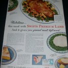 Vintage 1943 Swift & Company Swift Premium Lamb WW2 WWII U.S. Needs Us Strong 1940s Print Ad Advert