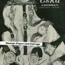 Vintage 1945 Eska S Kocher & Co Watch Co Switzerland Original 1940s Swiss Print Ad Suisse Publicite