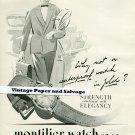 Vintage 1945 Montilier Watch Co SA Switzerland 1940s Swiss Print Ad Suisse Publicite Montres Vintage 1945 Montilier Watch Co SA Switzerland 1940s Swiss Print Ad Suisse Publicite Montres