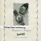 1945 Eberhard & Co Watch Company Switzerland Swiss Print Ad Suisse Publicite Montres