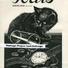 1945 Fortis Watch Co Switzerland Original 1940s Swiss Print Ad Suisse Publicite Montres 1945 Fortis Watch Co Switzerland Original 1940s Swiss Print Ad Suisse Publicite Montres