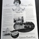 Vintage 1936 Lady Clifford Listerine Tooth Paste Lambert Pharmacal Co St Louis Print Ad Advert