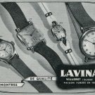 Vintage 1949 Lavina Watch Company Switzerland 1940s Swiss Print Ad Publicite Suisse Montres Schweiz