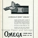 Original 1931 Omega L'Heuer Exacte Pour La Vie 1930s Swiss Print Ad Publicite Suisse Montres