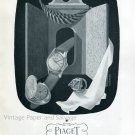 Vintage 1952 Georges Piaget Watch Co La Cote-Aux-Fees Switzerland Swiss Ad Publicite Suisse Montres