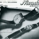 1945 Nivada Watch Company Grenchen Switzerland Swiss Advert Publicite Suisse Montres Schweiz