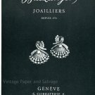 Vintage 1952 Baszanger Joailliers Geneve Switzerland Swiss Print Ad Publicite Suisse Geneva