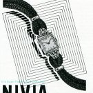 Vintage 1945 Nivia Watch Company Switzerland 1940s Swiss Print Ad Publicite Suisse Montres