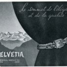Vintage 1947 Helvetia General Watch Company Switzerland Swiss Advert Publicite Suisse Montres