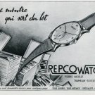 1947 Repco Watch Company Pierre Nicolet SA Tramelan Switzerland Swiss Advert Publicite Suisse