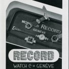 Vintage 1939 Record Watch Company Geneve Switzerland Swiss Advert Publicite Suisse Montres