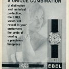 1959 Ebel Watch Company La Chaux-de-Fonds Switzerland Swiss Advert Publicite Suisse Montres