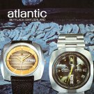 Atlantic Watch Company Bettlach Switzerland 1974 Swiss Ad Advert Publicite Suisse Montres Atlantic Watch Company Bettlach Switzerland 1974 Swiss Ad Advert Publicite Suisse Montres