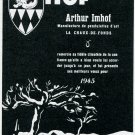 Vintage 1945 Arthur Imhof Pendulettes d'Art CH Switzerland Swiss Print Ad Publicite Suisse