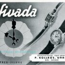 Vintage 1945 Nivada CH Watch Co Grenchen Switzerland Swiss Advert Publicite Suisse Montres Schweiz