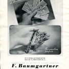 Vintage 1942 F Baumgartner Manufacture de Boites Bijoux Montres Swiss Ad Advert Suisse Horlogerie CH