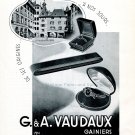 Vintage 1942 G & A Vaudaux CH Gainiers Geneve Swiss Advert Publicite Suisse Schweiz Switzerland