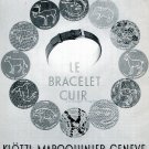 Vintage 1942 Klötzl Maroquinier Geneve CH Swiss Advert Publicite Suisse Horlogerie