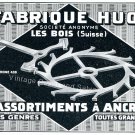 Vintage 1942 Fabrique Huot SA Assortiments a Ancre Swiss Advert Publicite Suisse CH