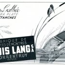 Vintage 1942 Louis Lang SA Porrentruy Boites de Montres Swiss Advert Publicite Suisse Horlogerie CH