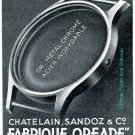 Vintage 1942 Chatelain Sandoz & Co CH Fabrique Boites de Montres Swiss Advert Publicite Suisse