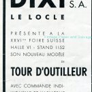 Vintage 1942 Dixi CH D'Outilleur Horlogerie Swiss Advert Publicite Suisse Schweiz Switzerland