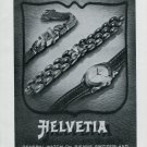 Vintage 1948 Helvetia General Watch Company Switzerland Swiss Advert Publicite Suisse
