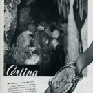 Vintage 1948 Certina Watch Co Kurth Freres SA Switzerland Swiss Advert Publicite Suisse CH