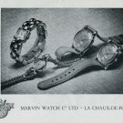 Vintage 1948 Marvin Watch Co La Chaux-de-Fonds Switzerland Swiss Advert Publicite Suisse CH