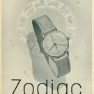 Vintage 1946 Zodiac Watch Company Switzerland Swiss Advert Publicite Suisse CH