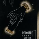 Vintage 1946 Derobert Freres Geneva Switzerland Swiss Advert Publicite Suisse