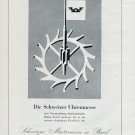 Vintage 1946 Die Schweizer Uhrenmesse Mustermesse Swiss Watch Fair Advert Suisse Basel CH