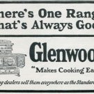 Vintage 1905 Glenwood Range Early 1900s Print Ad Publicite Advert Cooking Stove