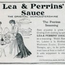 Vintage 1905 Lea & Perrins' Sauce John Duncan's Sons Publicite Advert Worcester Worcestershire